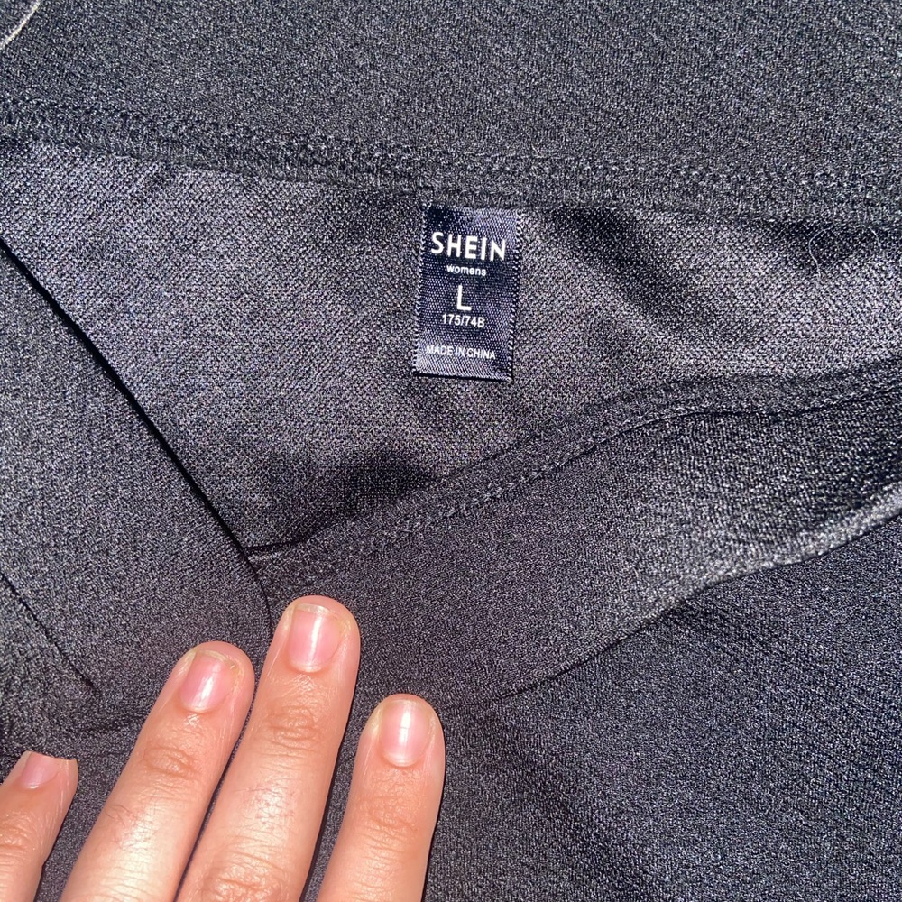 SHEIN Black Ruffle Skirt